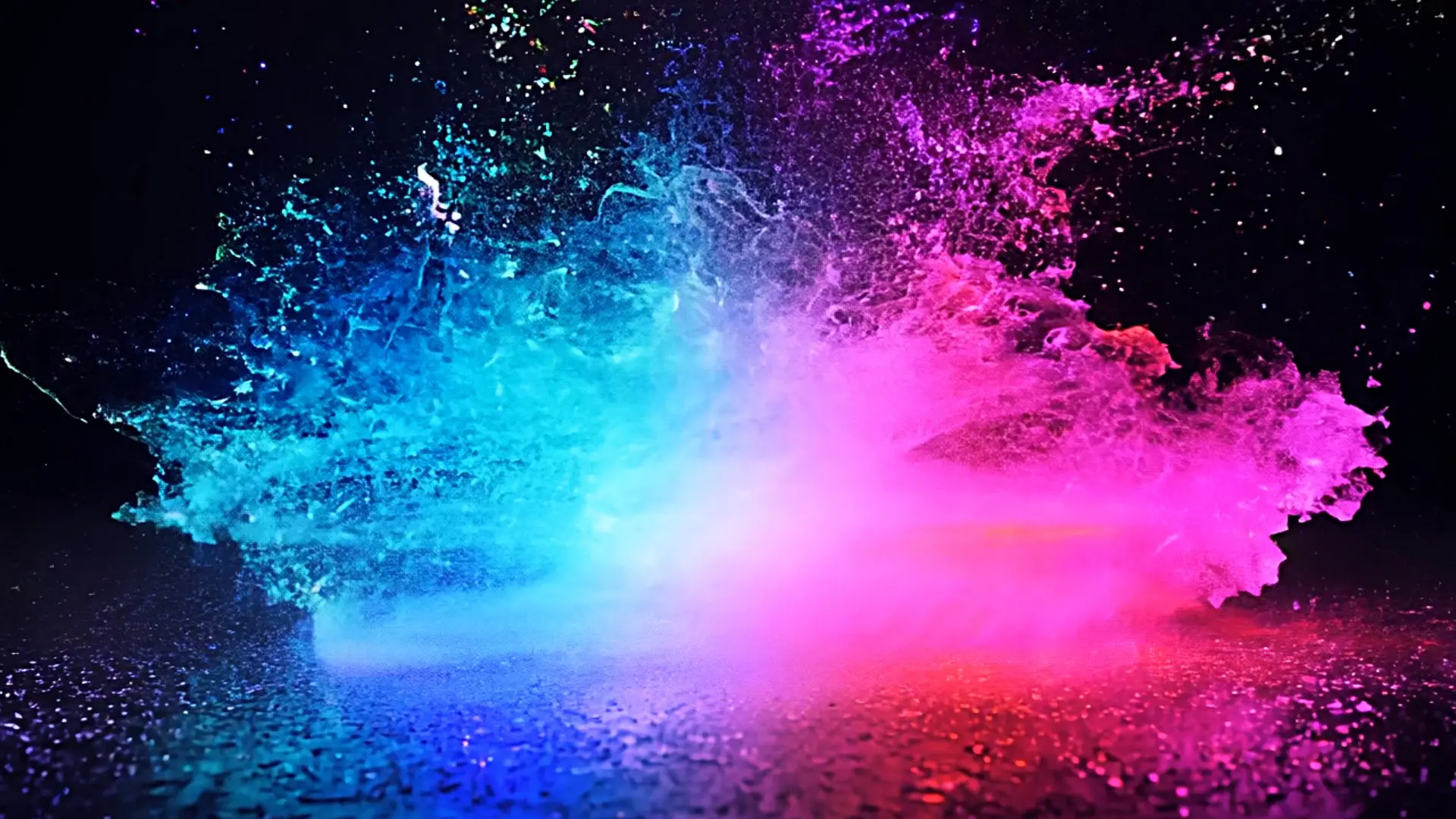 Colorful Water Splash Background for Creative Video Projects